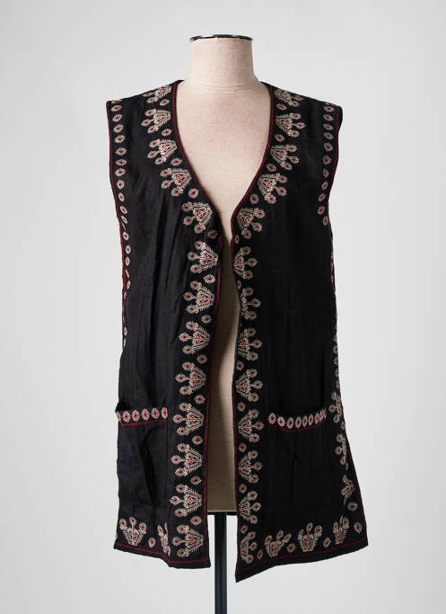 Vestă fără mâneci buzunare negru MAISON HOTEL femme