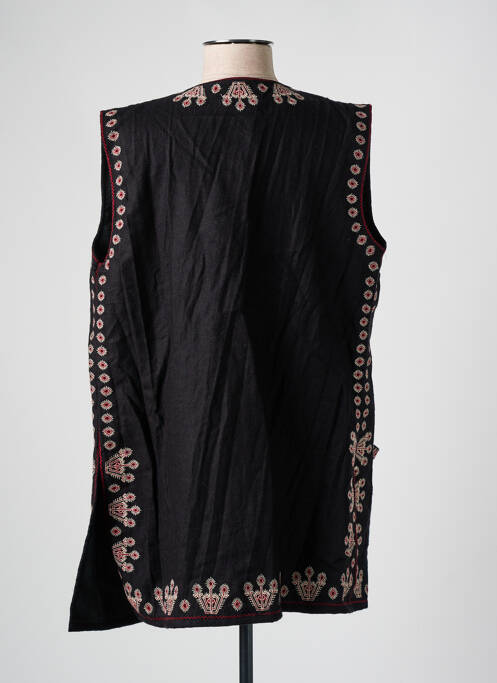 Vestă fără mâneci buzunare negru MAISON HOTEL femme