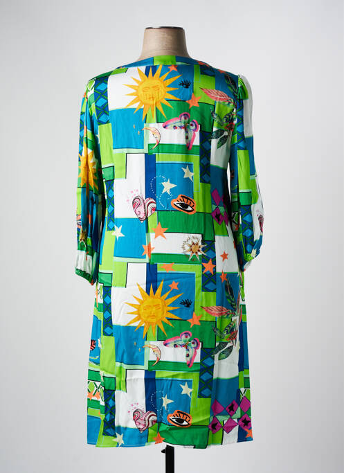 Rochie midi mâneci 3/4 mâneci 3/4 verde TINTA femme