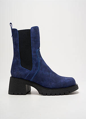 Botine/ghete toc mic toc de 4 la 6 cm albastru CASTA femeie