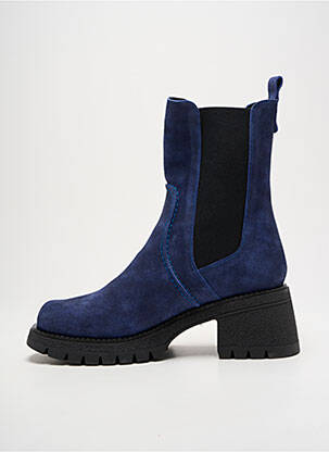 Botine/ghete toc mic toc de 4 la 6 cm albastru CASTA femeie