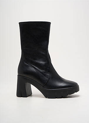 Botine/ghete material neted toc de 7 la 9 cm negru HOGL femeie
