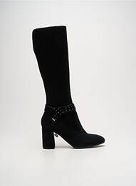 Cizme nubuc toc de 7 la 9 cm negru NERO GIARDINI femme