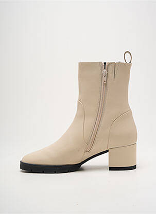Botine/ghete material neted toc de 4 la 6 cm bej HOGL femeie