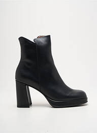 Botine/ghete material neted toc de 7 la 9 cm negru WONDERS femme