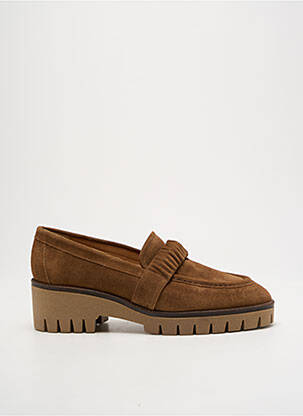 Mocasini vârf rotund toc de 4 la 6 cm maro JHAY femeie