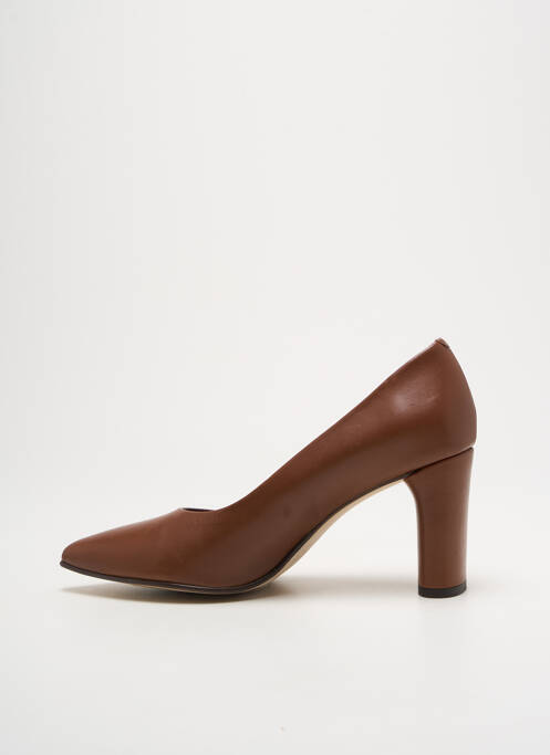 Pantofi cu toc maro JHAY femeie
