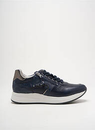 Adidași material neted toc de 4 la 6 cm albastru NERO GIARDINI femeie