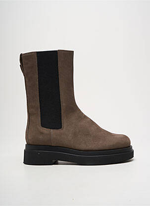 Botine/ghete nubuc toc de 4 la 6 cm maro HOGL femeie