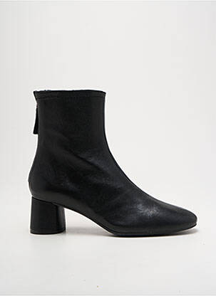 Botine/ghete material neted toc de 4 la 6 cm negru PEDRO MIRALLES femeie