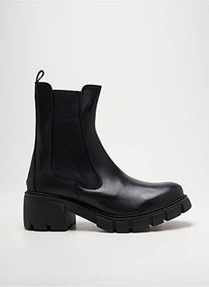 Botine/ghete material neted toc de 4 la 6 cm negru BELANG femeie