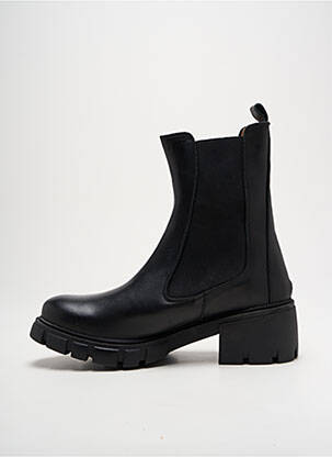 Botine/ghete material neted toc de 4 la 6 cm negru BELANG femeie