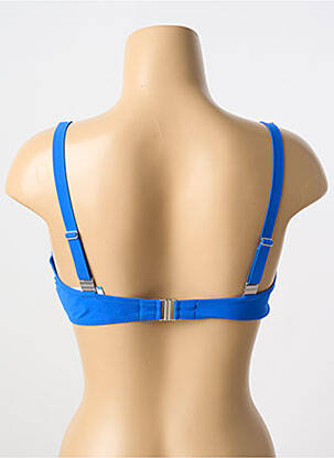 Sutien de costum de baie elasticitate top triunghiuri albastru ANTIGEL femeie