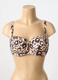 Sutien de costum de baie elasticitate top sutien modelat bej ANTIGEL femme