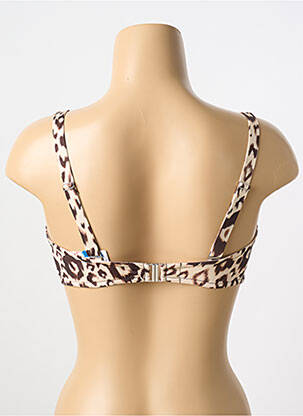 Sutien de costum de baie elasticitate top sutien modelat bej ANTIGEL femeie