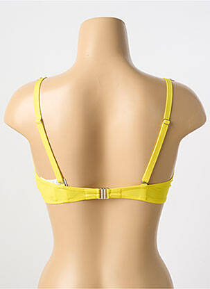 Sutien de costum de baie elasticitate top triunghiuri galben ANTIGEL femeie