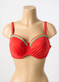 Sutien de costum de baie elasticitate top sutien modelat roșu ANTIGEL femme
