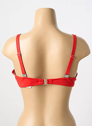 Sutien de costum de baie elasticitate top sutien modelat roșu ANTIGEL femeie