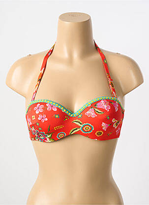 Sutien de costum de baie elasticitate top sutien modelat portocalie ANTIGEL femeie