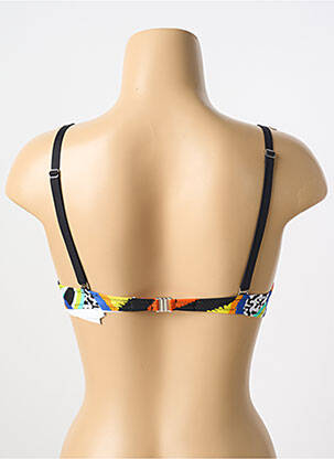 Sutien de costum de baie elasticitate top sutien push-up negru ANTIGEL femeie