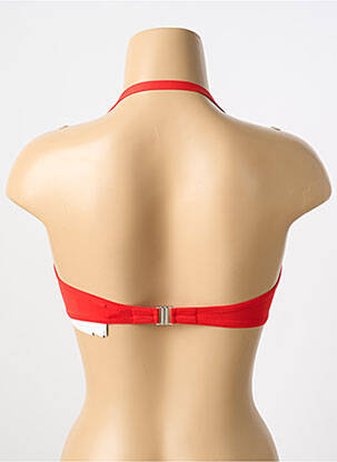 Sutien de costum de baie elasticitate top triunghiuri roșu ANTIGEL femeie