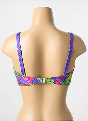 Sutien de costum de baie elasticitate sutien cupe întregi cu decolteu înalt violet ANTIGEL femeie