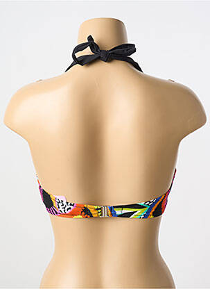Sutien de costum de baie elasticitate sutien cupe întregi cu decolteu înalt negru ANTIGEL femme