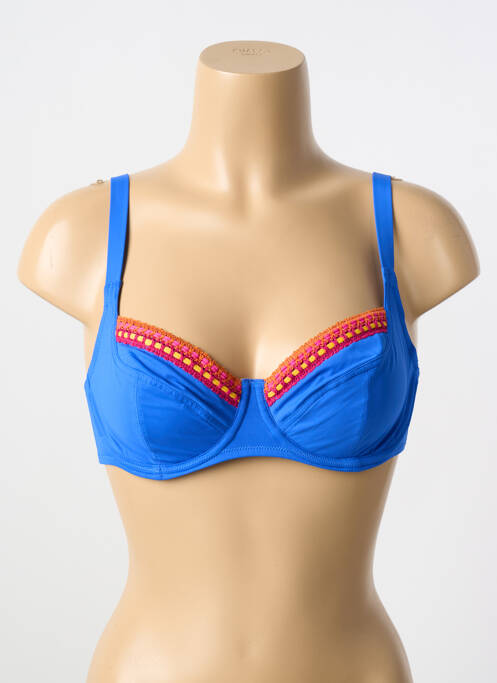 Sutien de costum de baie albastru ANTIGEL femeie