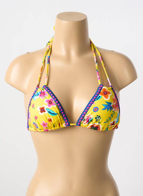 Sutien de costum de baie galben ANTIGEL femeie