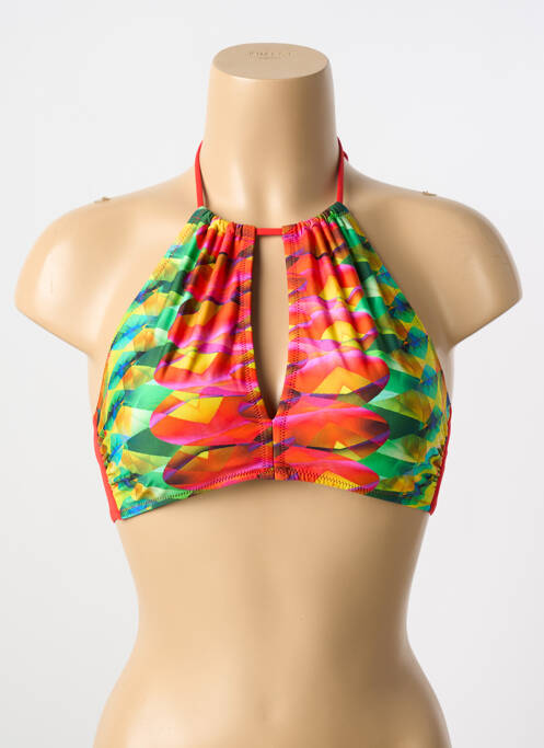 Sutien de costum de baie roșu ANTIGEL femeie