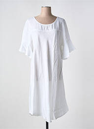Rochie midi mâneci scurte mâneci scurte alb JS MILLENIUM femme