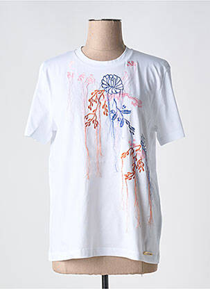 Tricou croială dreaptă mâneci scurte alb JOHN GALLIANO femeie