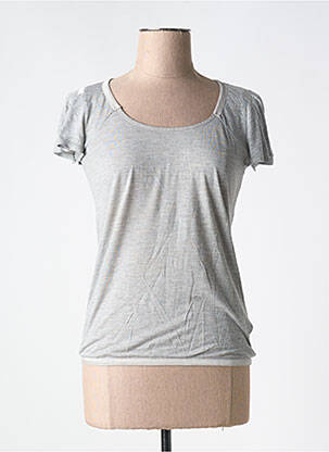 Tricou elasticitate mâneci scurte gri MARITHE & FRANCOIS GIRBAUD femeie