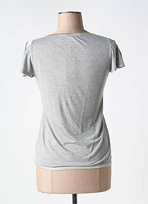 Tricou elasticitate mâneci scurte gri MARITHE & FRANCOIS GIRBAUD femeie