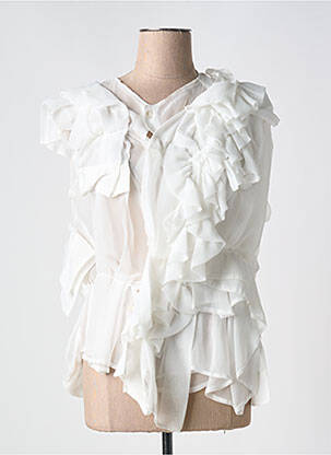 Top alb COMME DES GARCONS femeie