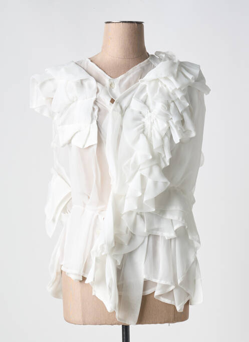 Top alb COMME DES GARCONS femeie