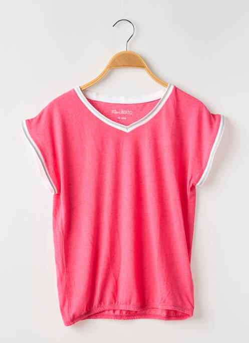 Tricou roz MISS LIBERTO fată