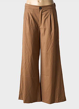 Pantalon larg maro MIYA femeie