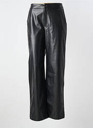 Pantalon drept închidere cu fermoar sub clapetă cu nasturi mărime normală negru ANGE femeie