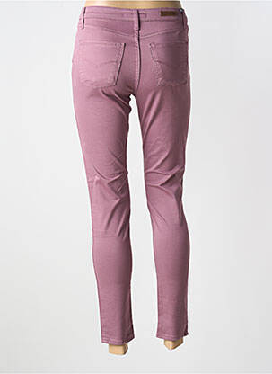 Pantalon slim țesătură poplin mărime normală violet LCDN femeie