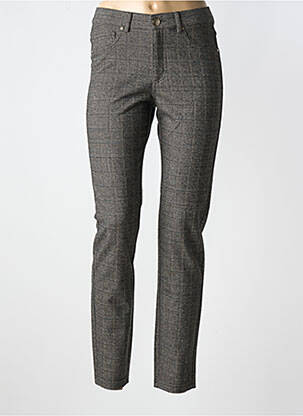 Pantalon slim talie elastică mărime normală gri LCDN femeie