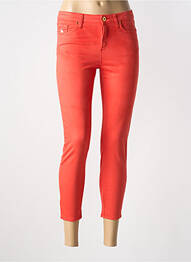 Pantalon 7/8 elasticitate mărime normală portocaliu LCDN femme