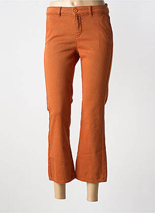 Pantalon 7/8 elasticitate mărime normală portocalie HAPPY femeie