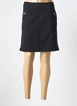 Fustă midi negru ÉTYMOLOGIE femeie