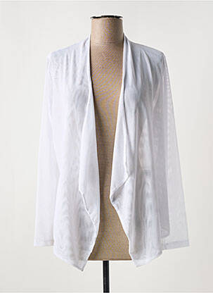 Vestă cu mâneci lungi alb MALOKA femeie