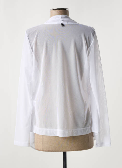 Vestă cu mâneci lungi alb MALOKA femeie