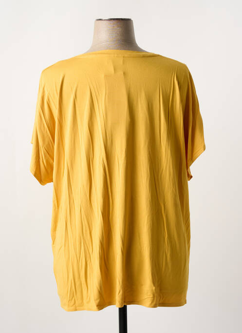 Tricou croială dreaptă mâneci scurte galben GRIFFON femme