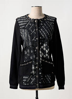 Jachete casual guler rotund negru MERI & ESCA femeie