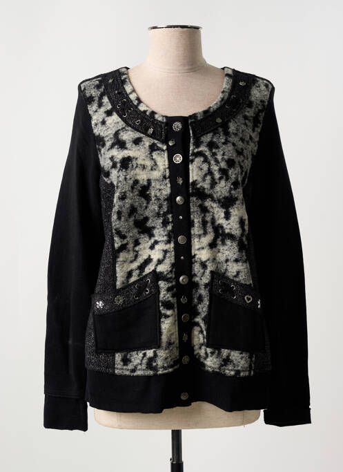 Vestă cu mâneci lungi negru MERI & ESCA femeie