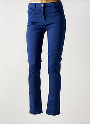 Pantalon slim buzunare albastru DIANE LAURY femeie